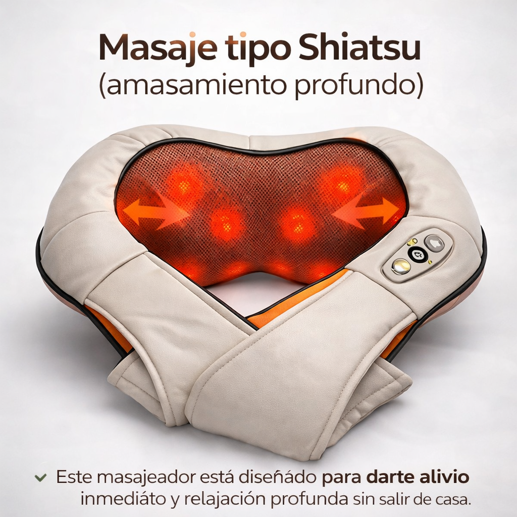 Masajeador con calor ANTI ESTRES